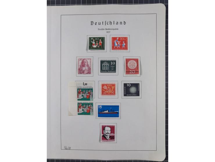 1872/1966, gestempelte und postfrische/ungebrauchte alte Sammlung in zwei Vordruckalben, ab Deutsches Reich gestempelt in den