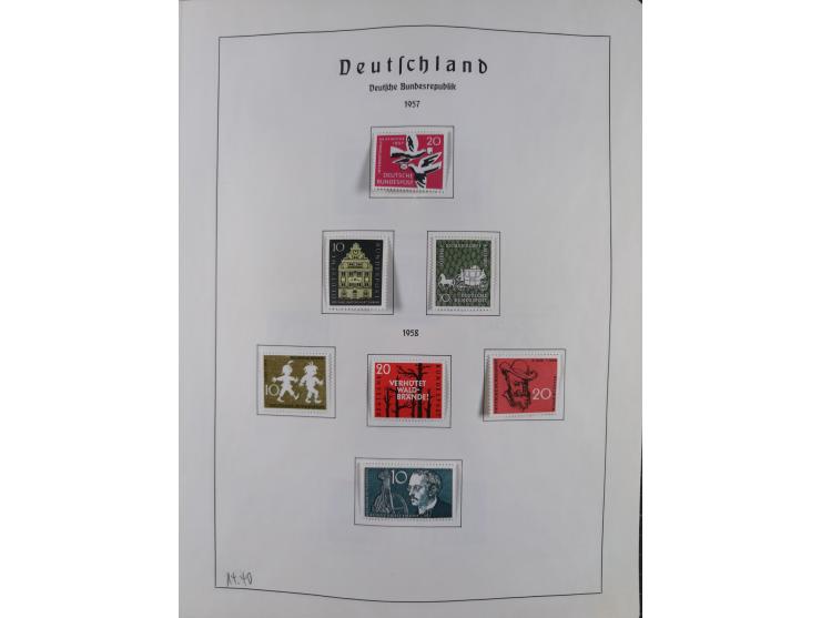 1872/1966, gestempelte und postfrische/ungebrauchte alte Sammlung in zwei Vordruckalben, ab Deutsches Reich gestempelt in den