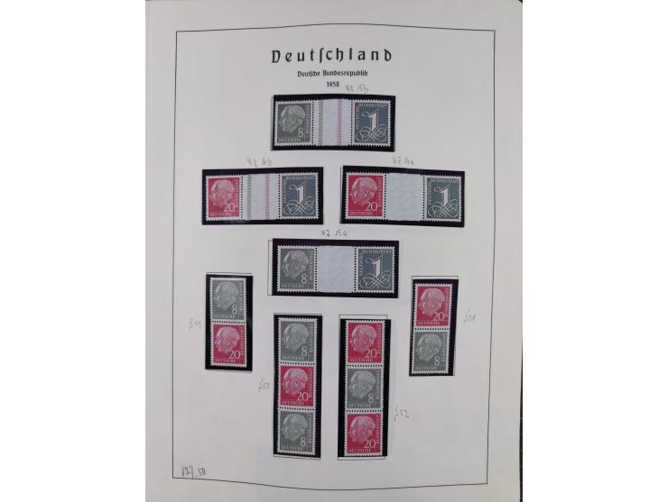 1872/1966, gestempelte und postfrische/ungebrauchte alte Sammlung in zwei Vordruckalben, ab Deutsches Reich gestempelt in den