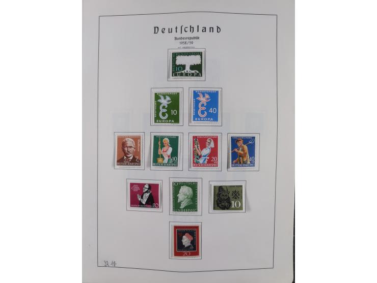 1872/1966, gestempelte und postfrische/ungebrauchte alte Sammlung in zwei Vordruckalben, ab Deutsches Reich gestempelt in den