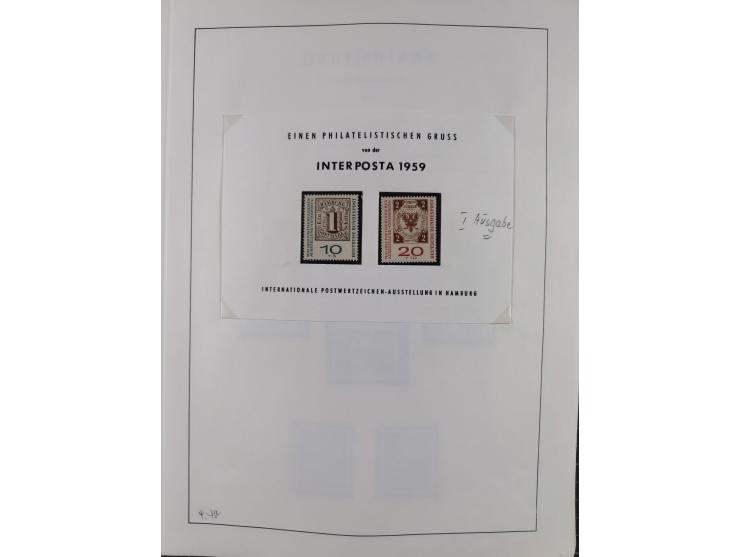 1872/1966, gestempelte und postfrische/ungebrauchte alte Sammlung in zwei Vordruckalben, ab Deutsches Reich gestempelt in den