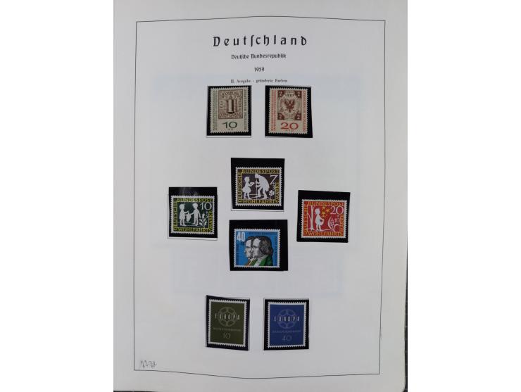 1872/1966, gestempelte und postfrische/ungebrauchte alte Sammlung in zwei Vordruckalben, ab Deutsches Reich gestempelt in den