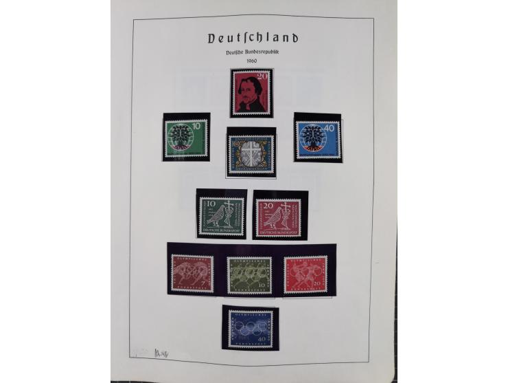 1872/1966, gestempelte und postfrische/ungebrauchte alte Sammlung in zwei Vordruckalben, ab Deutsches Reich gestempelt in den