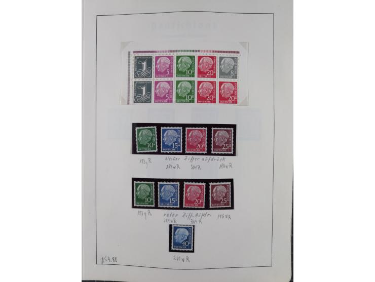 1872/1966, gestempelte und postfrische/ungebrauchte alte Sammlung in zwei Vordruckalben, ab Deutsches Reich gestempelt in den