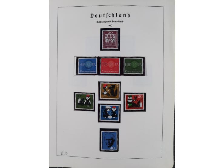 1872/1966, gestempelte und postfrische/ungebrauchte alte Sammlung in zwei Vordruckalben, ab Deutsches Reich gestempelt in den