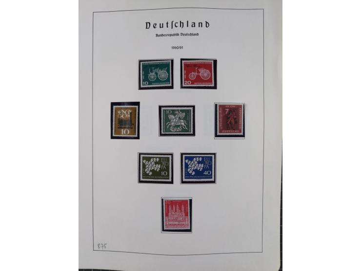 1872/1966, gestempelte und postfrische/ungebrauchte alte Sammlung in zwei Vordruckalben, ab Deutsches Reich gestempelt in den