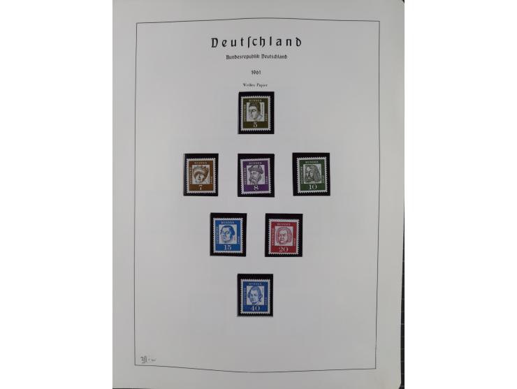 1872/1966, gestempelte und postfrische/ungebrauchte alte Sammlung in zwei Vordruckalben, ab Deutsches Reich gestempelt in den