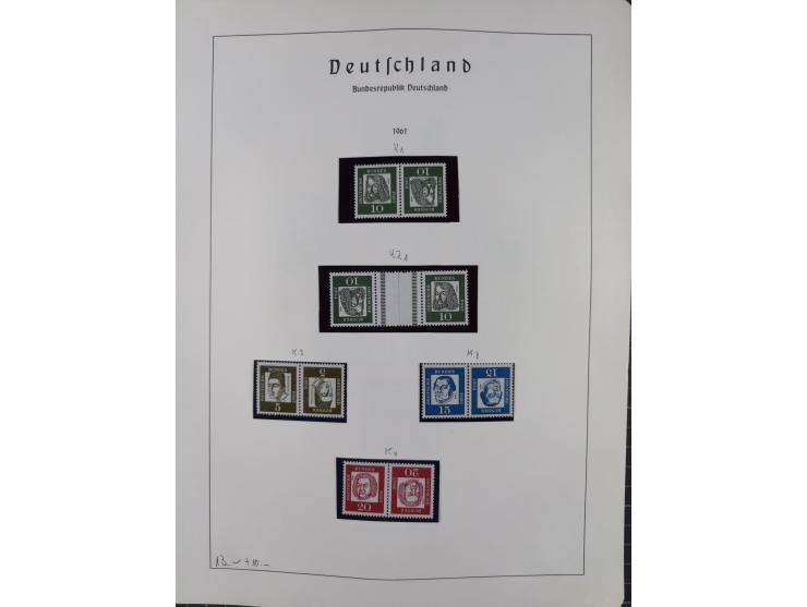 1872/1966, gestempelte und postfrische/ungebrauchte alte Sammlung in zwei Vordruckalben, ab Deutsches Reich gestempelt in den