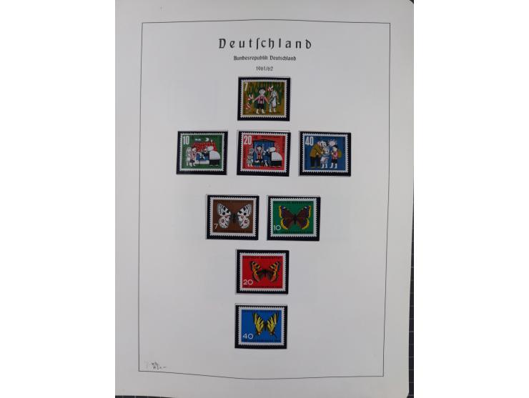 1872/1966, gestempelte und postfrische/ungebrauchte alte Sammlung in zwei Vordruckalben, ab Deutsches Reich gestempelt in den