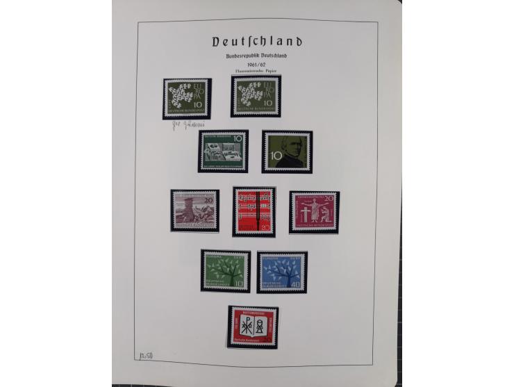 1872/1966, gestempelte und postfrische/ungebrauchte alte Sammlung in zwei Vordruckalben, ab Deutsches Reich gestempelt in den