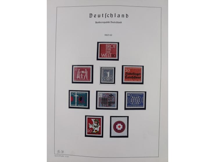 1872/1966, gestempelte und postfrische/ungebrauchte alte Sammlung in zwei Vordruckalben, ab Deutsches Reich gestempelt in den