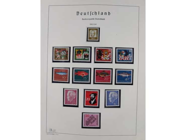 1872/1966, gestempelte und postfrische/ungebrauchte alte Sammlung in zwei Vordruckalben, ab Deutsches Reich gestempelt in den