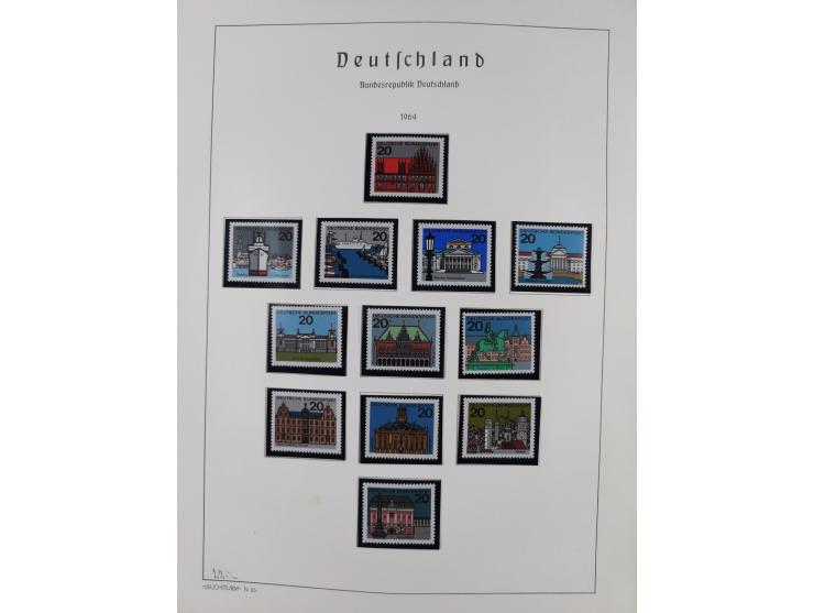 1872/1966, gestempelte und postfrische/ungebrauchte alte Sammlung in zwei Vordruckalben, ab Deutsches Reich gestempelt in den