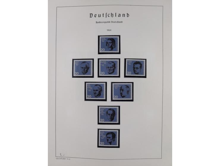 1872/1966, gestempelte und postfrische/ungebrauchte alte Sammlung in zwei Vordruckalben, ab Deutsches Reich gestempelt in den