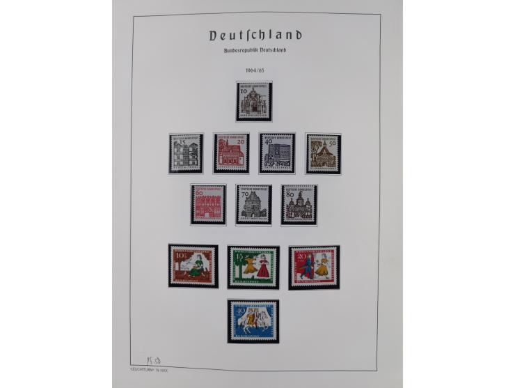 1872/1966, gestempelte und postfrische/ungebrauchte alte Sammlung in zwei Vordruckalben, ab Deutsches Reich gestempelt in den