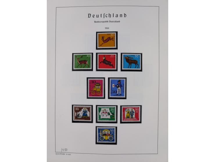 1872/1966, gestempelte und postfrische/ungebrauchte alte Sammlung in zwei Vordruckalben, ab Deutsches Reich gestempelt in den