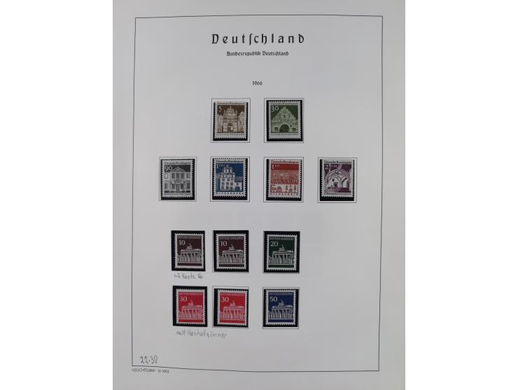 1872/1966, gestempelte und postfrische/ungebrauchte alte Sammlung in zwei Vordruckalben, ab Deutsches Reich gestempelt in den