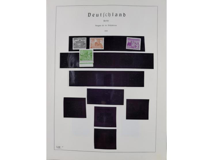 1872/1966, gestempelte und postfrische/ungebrauchte alte Sammlung in zwei Vordruckalben, ab Deutsches Reich gestempelt in den