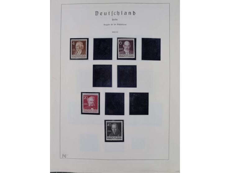 1872/1966, gestempelte und postfrische/ungebrauchte alte Sammlung in zwei Vordruckalben, ab Deutsches Reich gestempelt in den