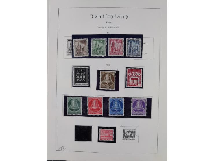 1872/1966, gestempelte und postfrische/ungebrauchte alte Sammlung in zwei Vordruckalben, ab Deutsches Reich gestempelt in den