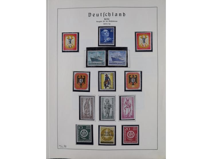 1872/1966, gestempelte und postfrische/ungebrauchte alte Sammlung in zwei Vordruckalben, ab Deutsches Reich gestempelt in den