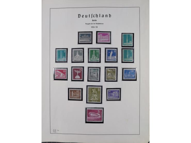 1872/1966, gestempelte und postfrische/ungebrauchte alte Sammlung in zwei Vordruckalben, ab Deutsches Reich gestempelt in den