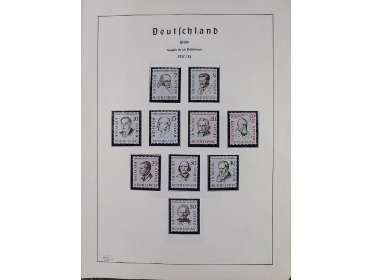 1872/1966, gestempelte und postfrische/ungebrauchte alte Sammlung in zwei Vordruckalben, ab Deutsches Reich gestempelt in den