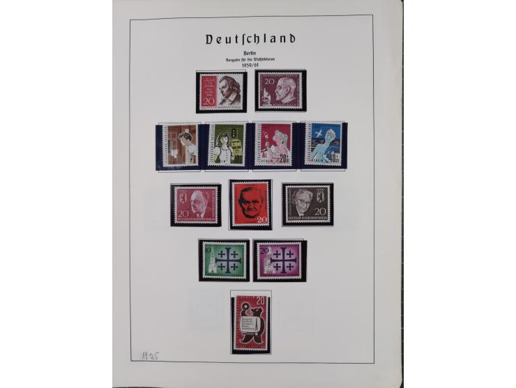 1872/1966, gestempelte und postfrische/ungebrauchte alte Sammlung in zwei Vordruckalben, ab Deutsches Reich gestempelt in den