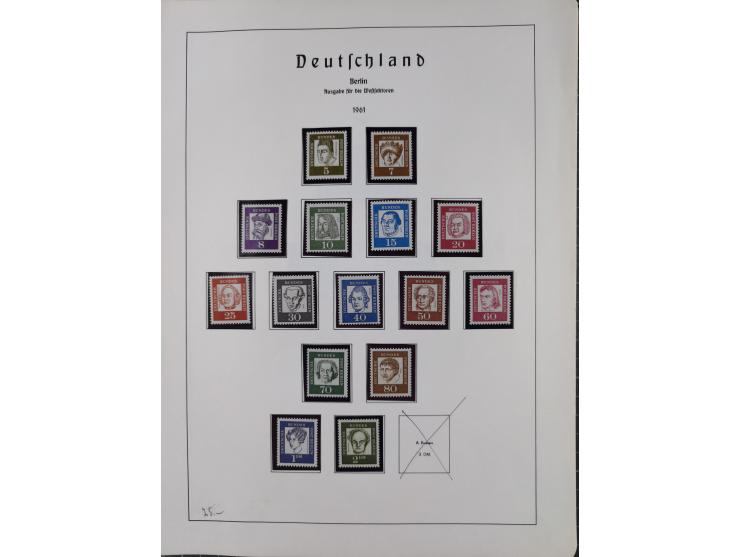 1872/1966, gestempelte und postfrische/ungebrauchte alte Sammlung in zwei Vordruckalben, ab Deutsches Reich gestempelt in den