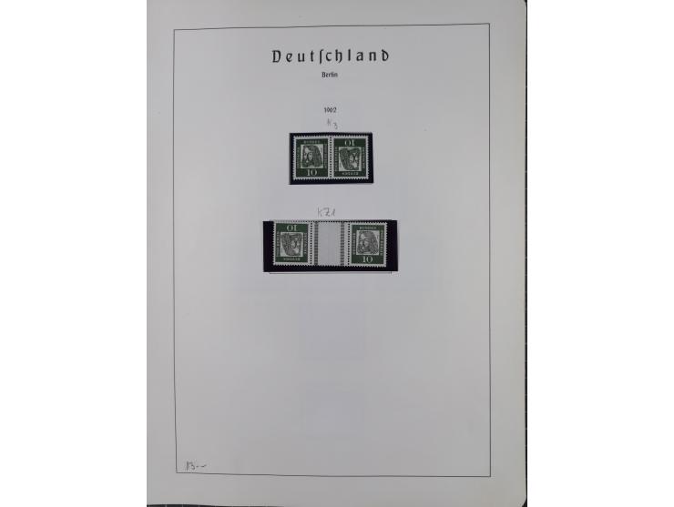 1872/1966, gestempelte und postfrische/ungebrauchte alte Sammlung in zwei Vordruckalben, ab Deutsches Reich gestempelt in den