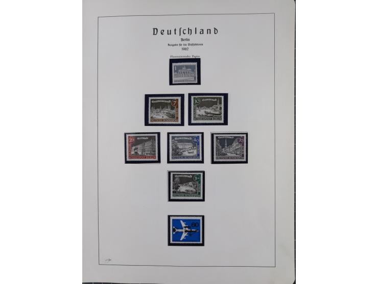 1872/1966, gestempelte und postfrische/ungebrauchte alte Sammlung in zwei Vordruckalben, ab Deutsches Reich gestempelt in den