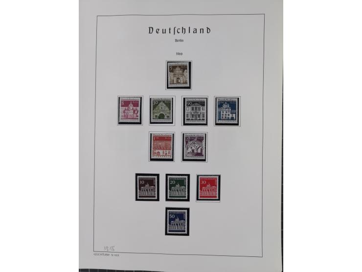 1872/1966, gestempelte und postfrische/ungebrauchte alte Sammlung in zwei Vordruckalben, ab Deutsches Reich gestempelt in den