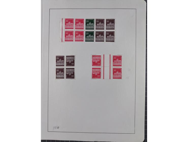 1872/1966, gestempelte und postfrische/ungebrauchte alte Sammlung in zwei Vordruckalben, ab Deutsches Reich gestempelt in den