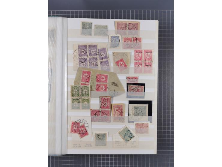 1892/1980, collection in large album starting Turkey cancellations on stamps and piece including Jaffa and Jerusalem in vario
