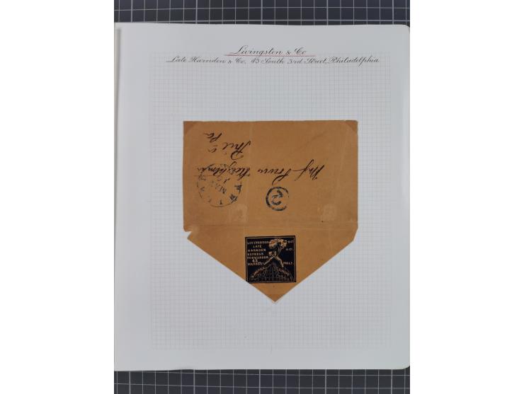 1840/60 (ca.), Harnden Express postal history collection, , neatly-written up on pages, over twenty items beginning with a le