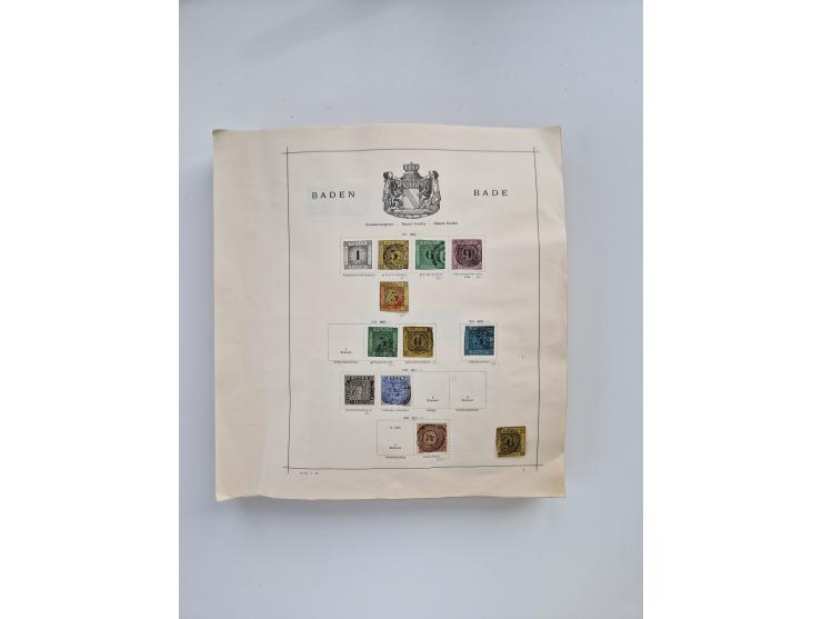 1851/1970 (ca.), mint never hinged/unused and mostly used collection, including some German States with covers, German Empire