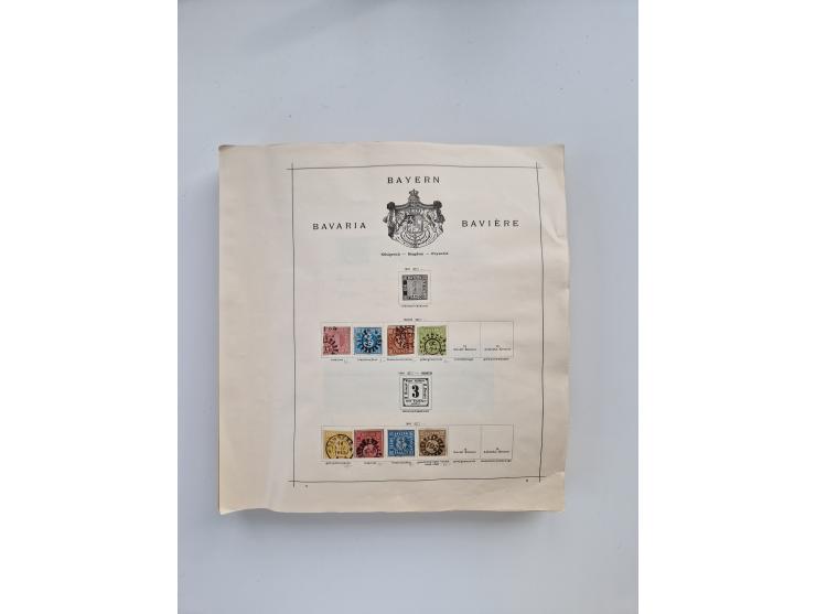 1851/1970 (ca.), mint never hinged/unused and mostly used collection, including some German States with covers, German Empire