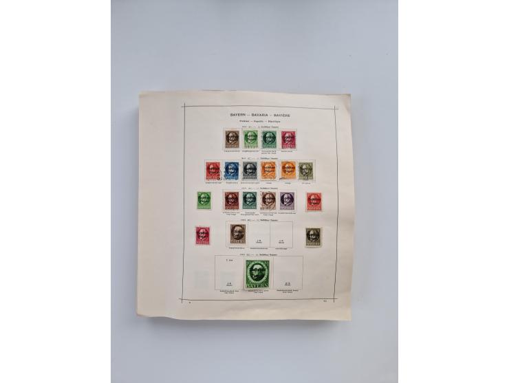 1851/1970 (ca.), mint never hinged/unused and mostly used collection, including some German States with covers, German Empire