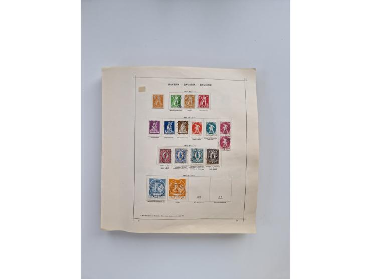 1851/1970 (ca.), mint never hinged/unused and mostly used collection, including some German States with covers, German Empire