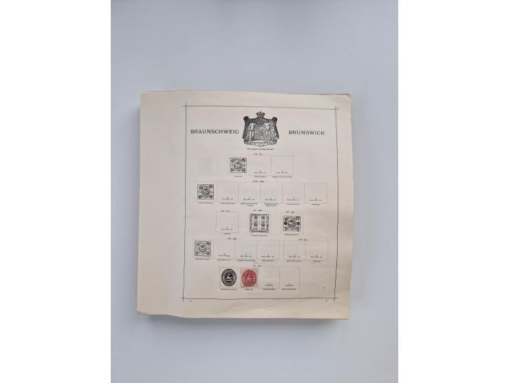 1851/1970 (ca.), mint never hinged/unused and mostly used collection, including some German States with covers, German Empire