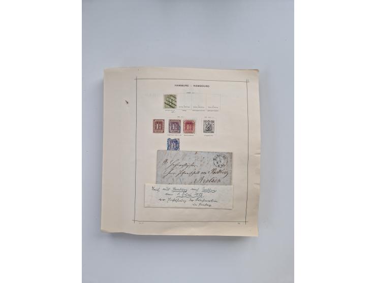 1851/1970 (ca.), mint never hinged/unused and mostly used collection, including some German States with covers, German Empire