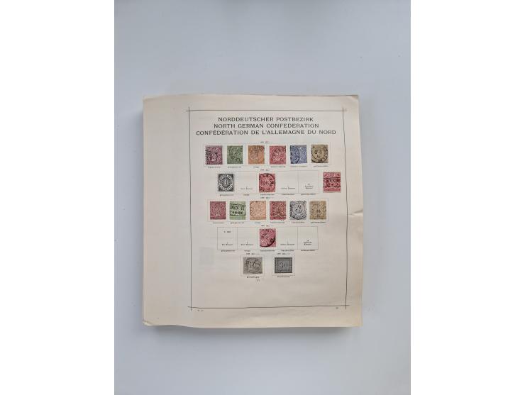 1851/1970 (ca.), mint never hinged/unused and mostly used collection, including some German States with covers, German Empire