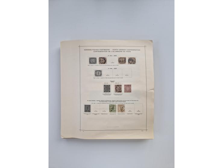 1851/1970 (ca.), mint never hinged/unused and mostly used collection, including some German States with covers, German Empire
