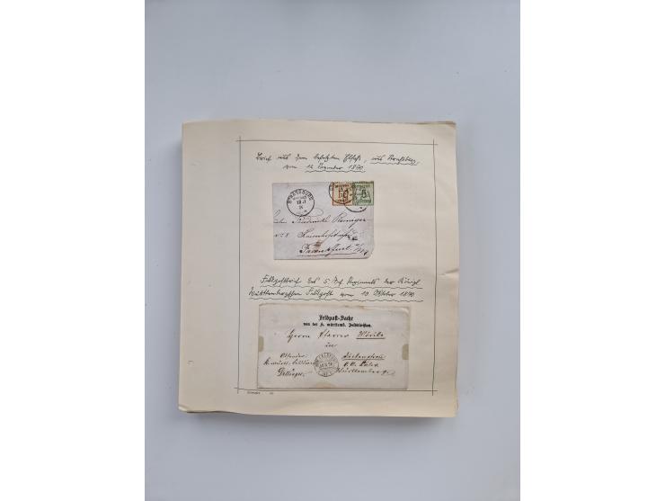 1851/1970 (ca.), mint never hinged/unused and mostly used collection, including some German States with covers, German Empire