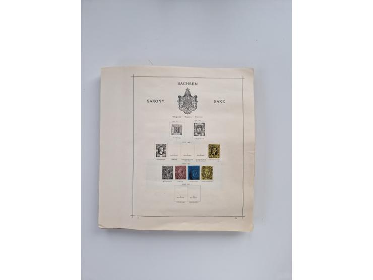 1851/1970 (ca.), mint never hinged/unused and mostly used collection, including some German States with covers, German Empire