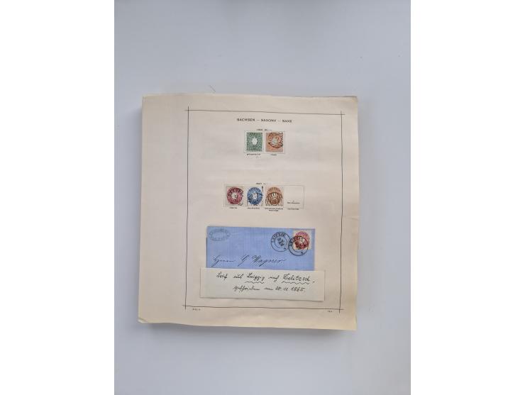 1851/1970 (ca.), mint never hinged/unused and mostly used collection, including some German States with covers, German Empire