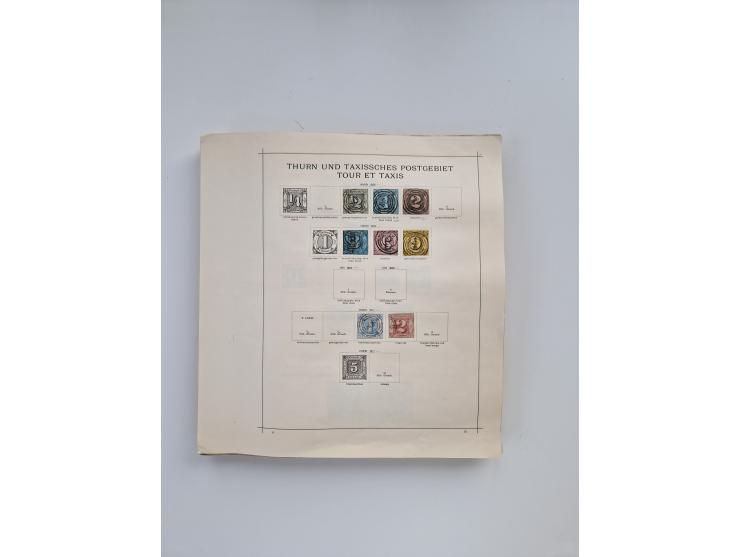 1851/1970 (ca.), mint never hinged/unused and mostly used collection, including some German States with covers, German Empire
