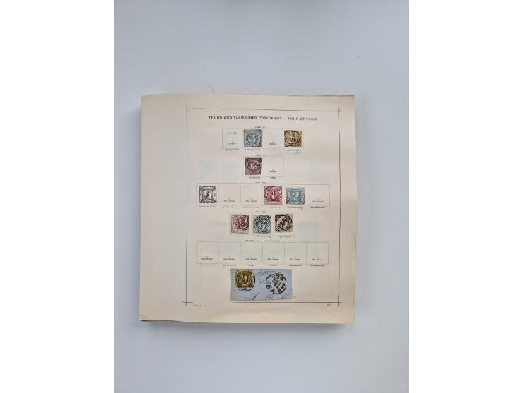 1851/1970 (ca.), mint never hinged/unused and mostly used collection, including some German States with covers, German Empire