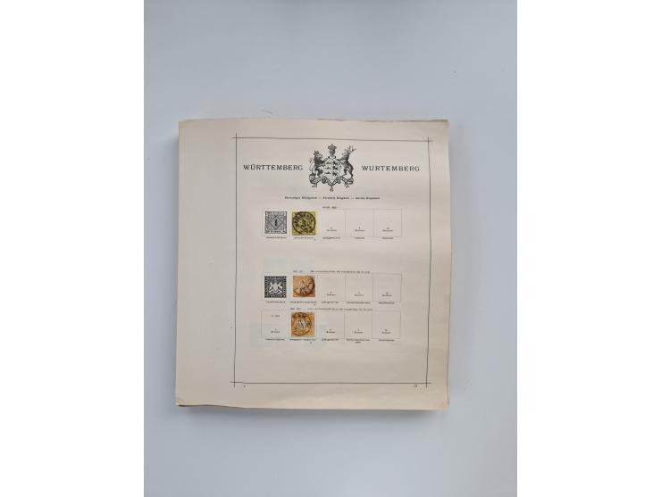 1851/1970 (ca.), mint never hinged/unused and mostly used collection, including some German States with covers, German Empire