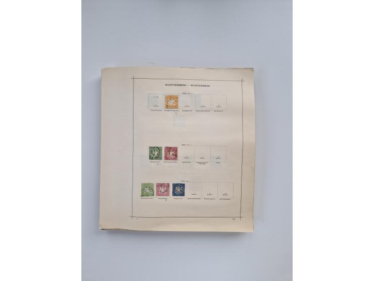 1851/1970 (ca.), mint never hinged/unused and mostly used collection, including some German States with covers, German Empire